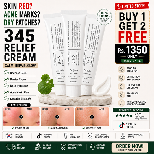 345 Relief Cream - Pack of 3 | Skin Care Formula for all