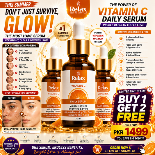 Relax Vitamin C Daily Serum - Pack of 3 | Buy Now