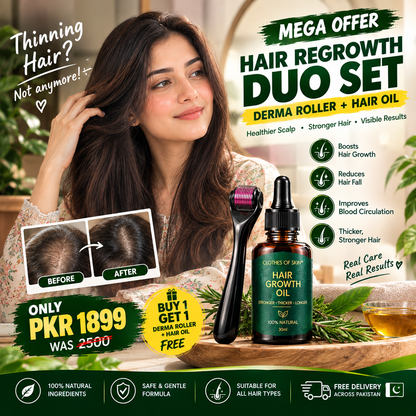 Derma Roller & Ginger Hair Oil Set