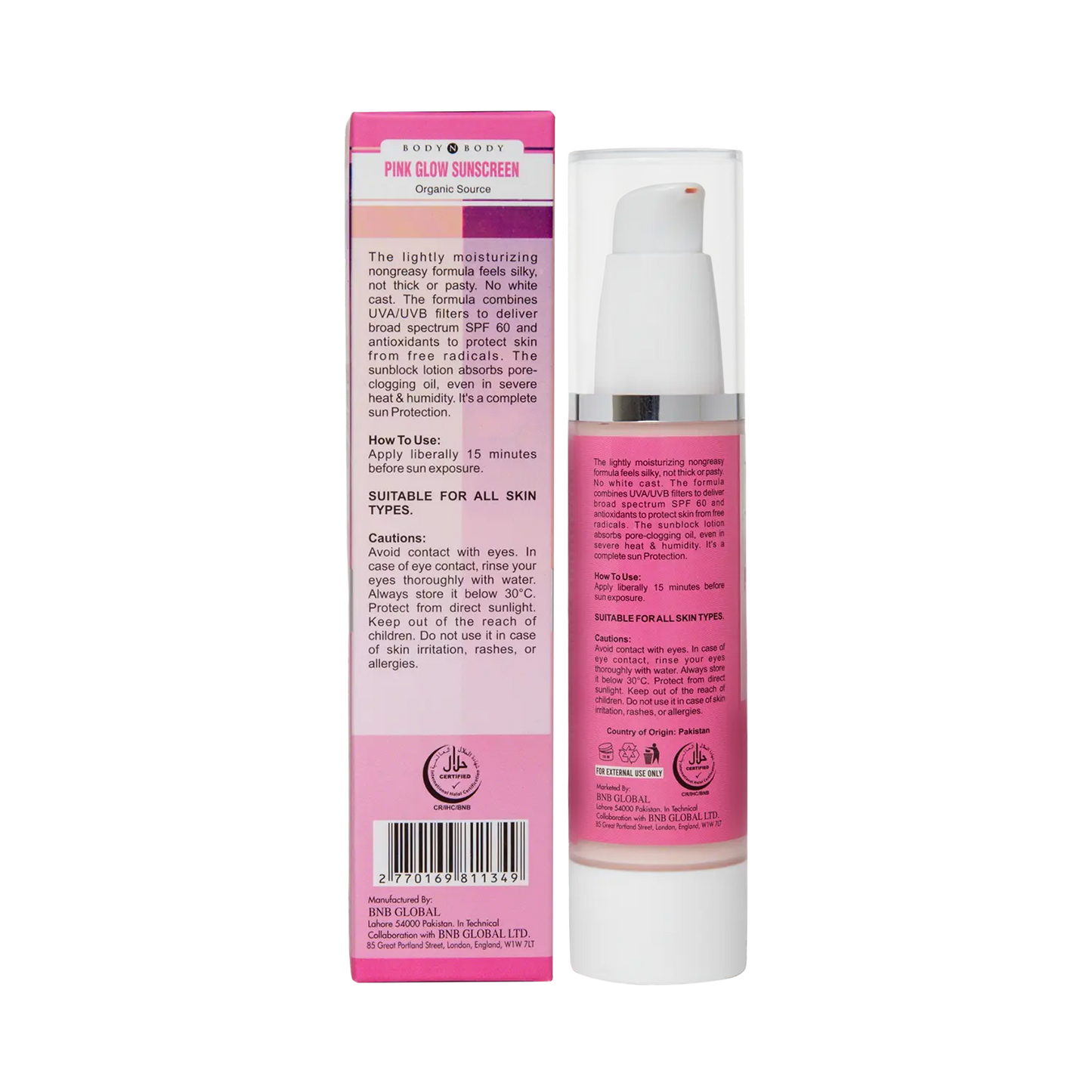 BNB Pink Glow SPF 60 Serum
