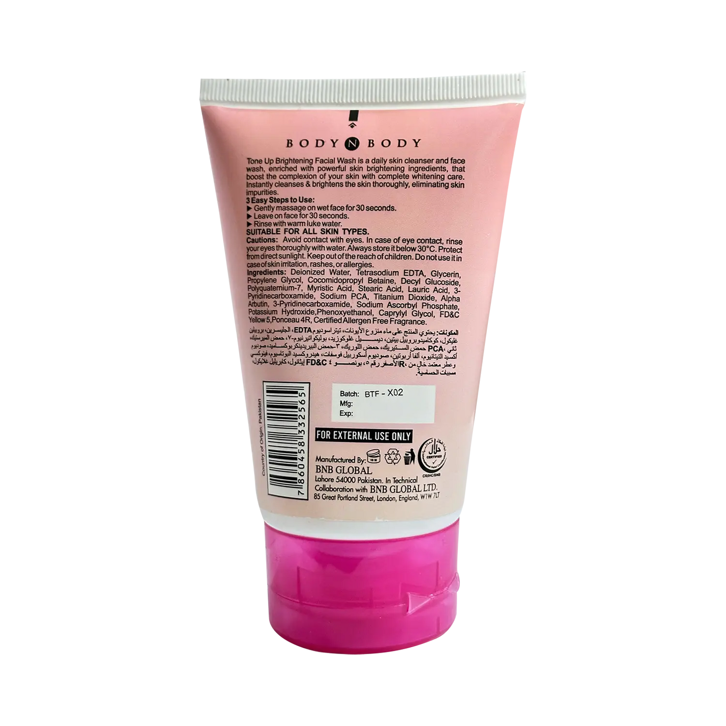 BNB Tone Up Facial Wash