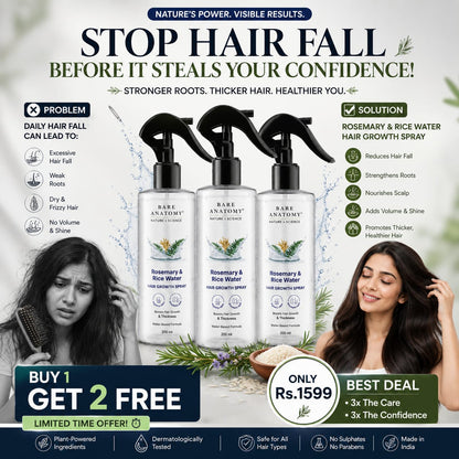 Rosemary and Rice Water Spray Buy 1 Get 2 Free | Buy Now