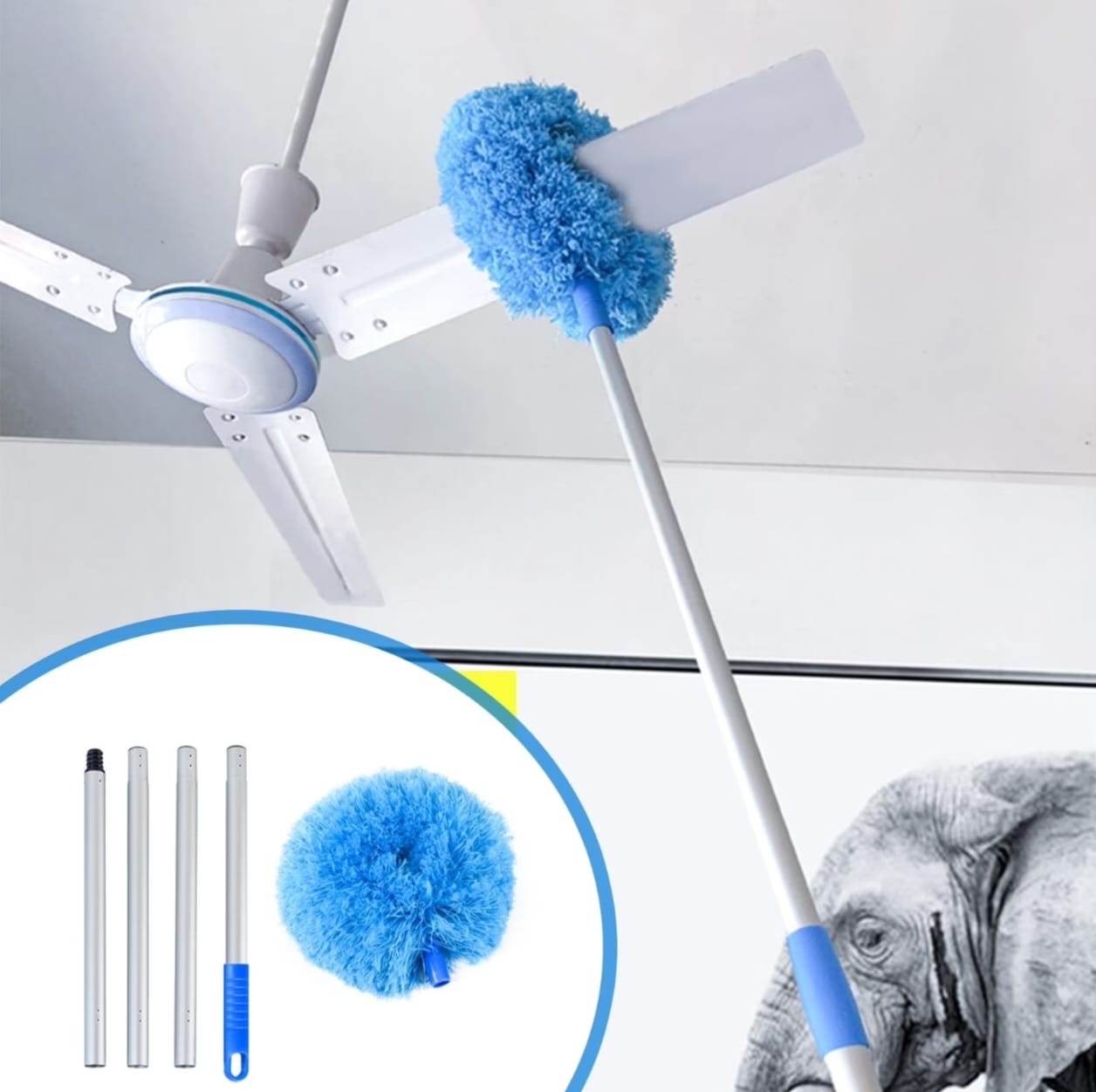 360° Extendable Fan Duster Cleaner