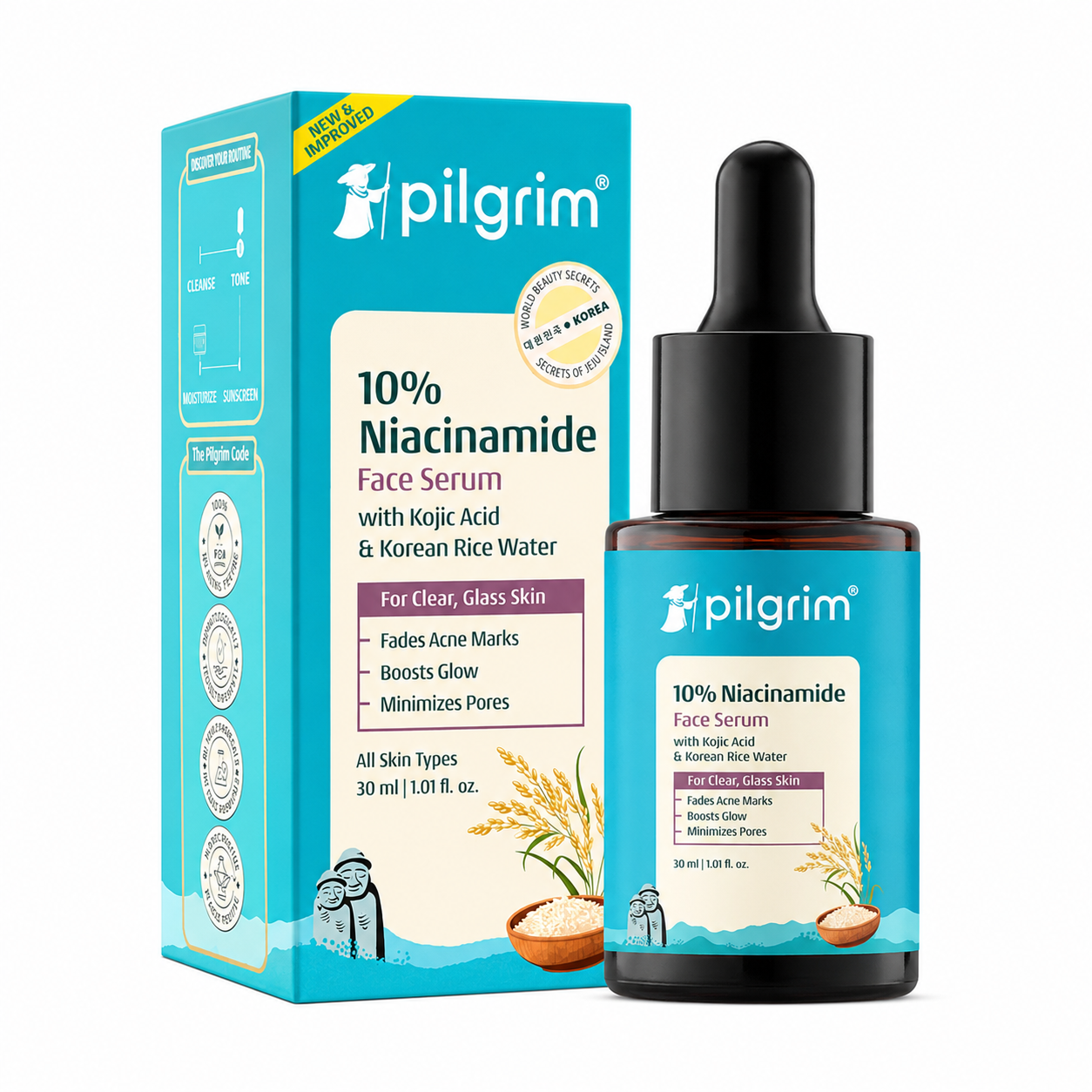 Pilgrim 10% Niacinamide Serum 1% Zinc (Pack of 2)