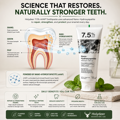 Holydeer Nano Hydroxyapatite Toothpaste Pack of 2