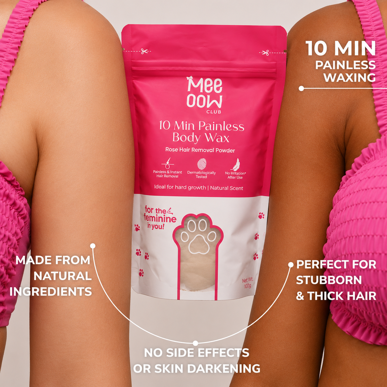 Mee Oow Mogra Hair Removal Powder - Pack of 3