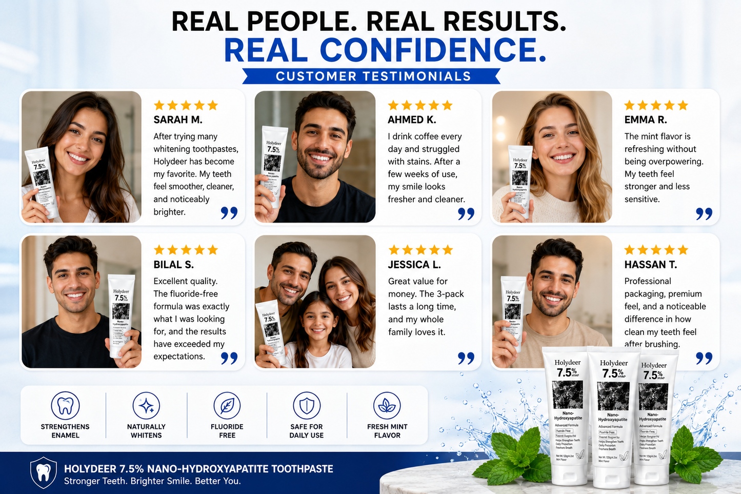 Holydeer Nano Hydroxyapatite Toothpaste Pack of 1