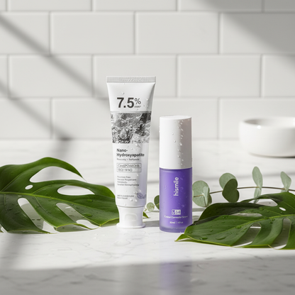 V34 + Holydeer Whitening Combo - Lifestyle Bathroom Shot